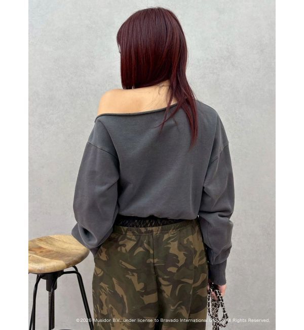 EVRIS「【ザ・ローリング・ストーンズ】ワンショルスウェット」|スウェット・ジャージ|