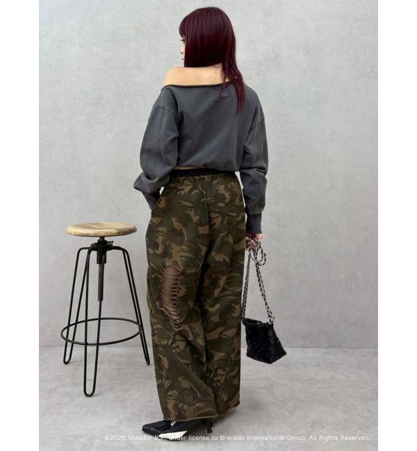 EVRIS「【ザ・ローリング・ストーンズ】ワンショルスウェット」|スウェット・ジャージ|