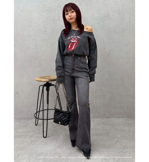 EVRIS「【ザ・ローリング・ストーンズ】ワンショルスウェット」|スウェット・ジャージ|