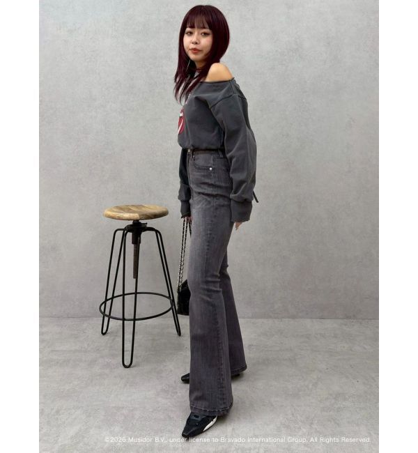 EVRIS「【ザ・ローリング・ストーンズ】ワンショルスウェット」|スウェット・ジャージ|