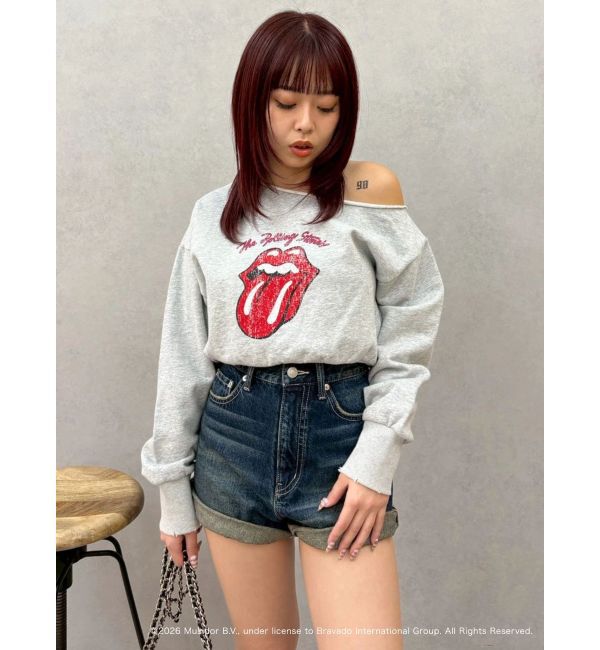 EVRIS「【ザ・ローリング・ストーンズ】ワンショルスウェット」|スウェット・ジャージ|
