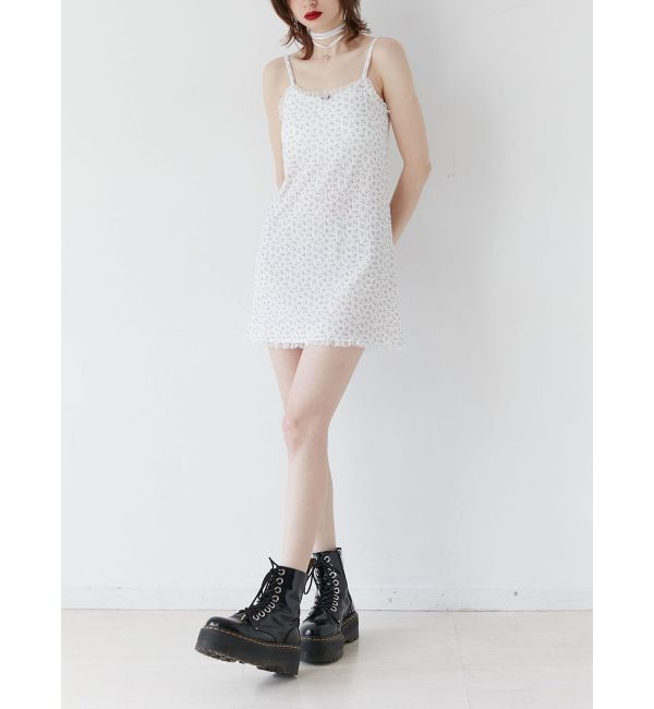 jouetie「フラワーカットキャミワンピース」|ワンピース|