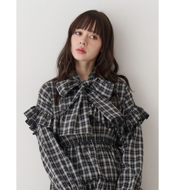 jouetie「フリルショルダーミニワンピース」|ワンピース|