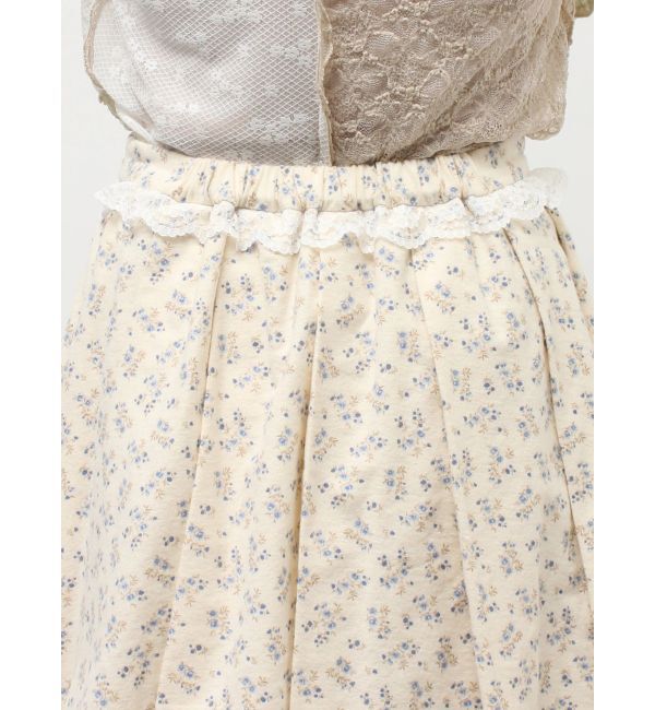 merry jenny「flowerアソートプリーツミニスカート」|スカート|