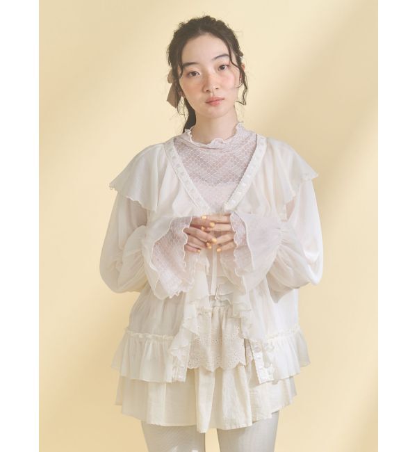 merry jenny「シアーレーストップス」|Tシャツ・カットソー|