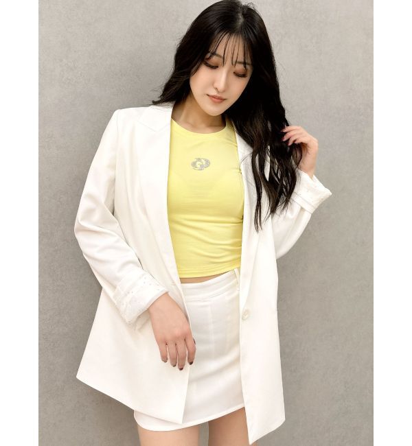 GYDA「LININGラインストーンLOOSEジャケット【SETUP着用可】」|その他|