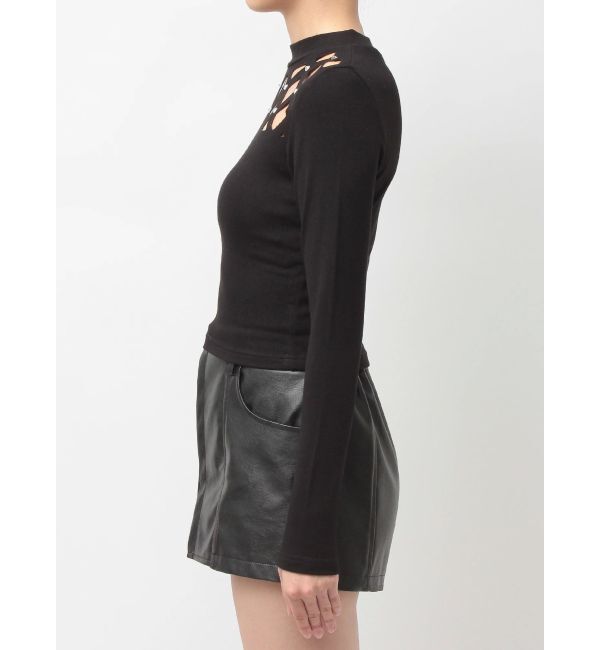 GYDA「latticeカット bijouトップス」|Tシャツ・カットソー|