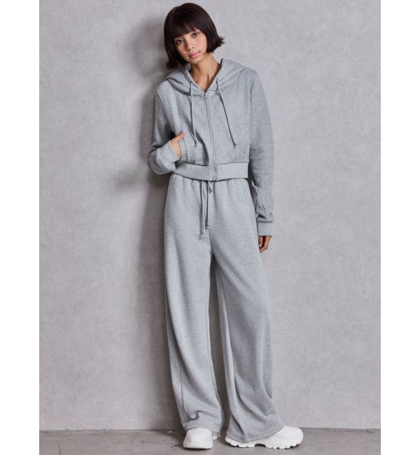 GYDA「GG chain glitter print shortパーカー」|パーカー|