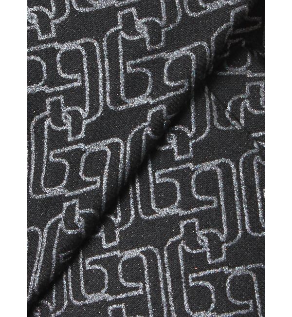 GYDA「GG chain glitter print shortパーカー」|パーカー|