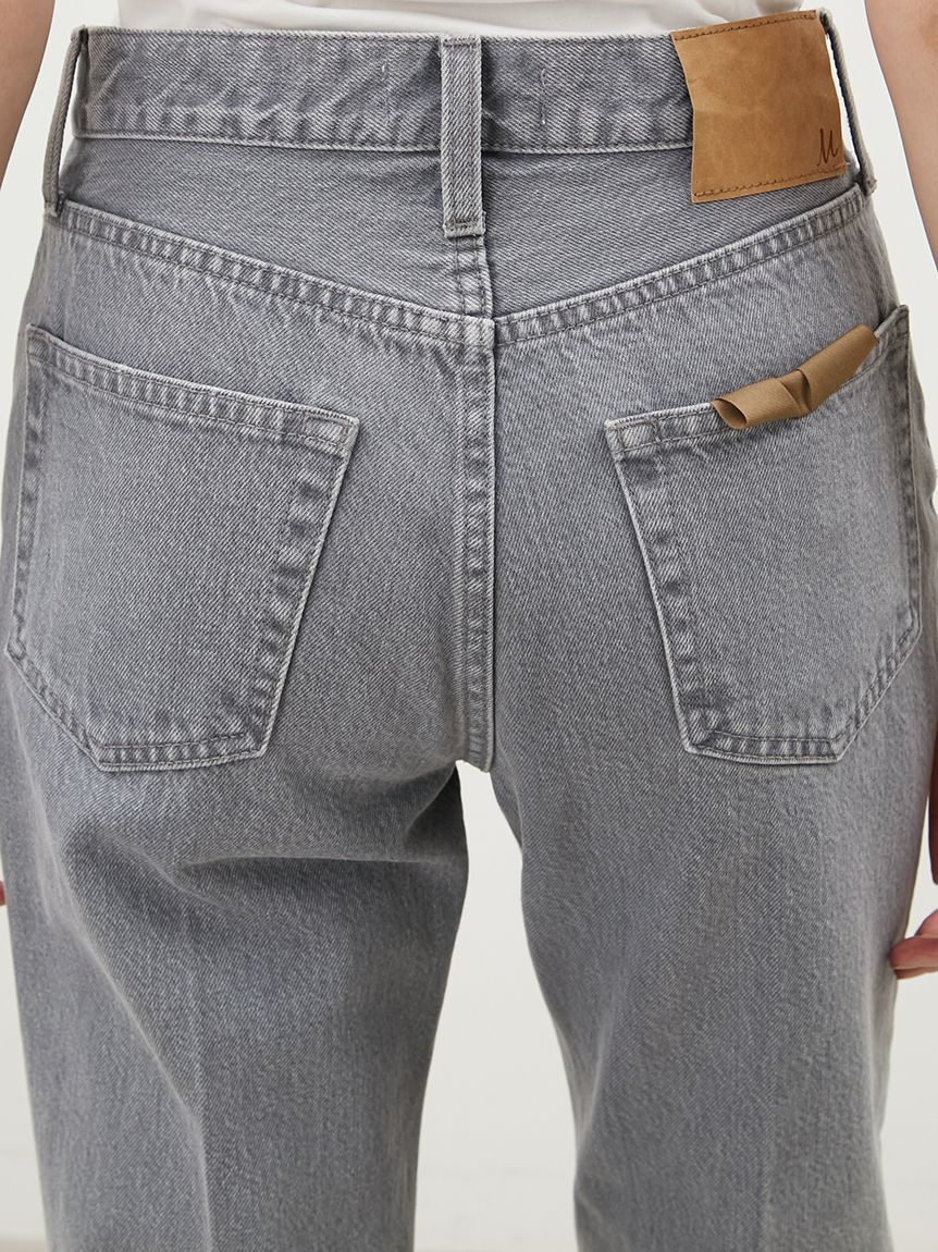 Mila Owen「裾段差テーパードデニムパンツ」|デニム|