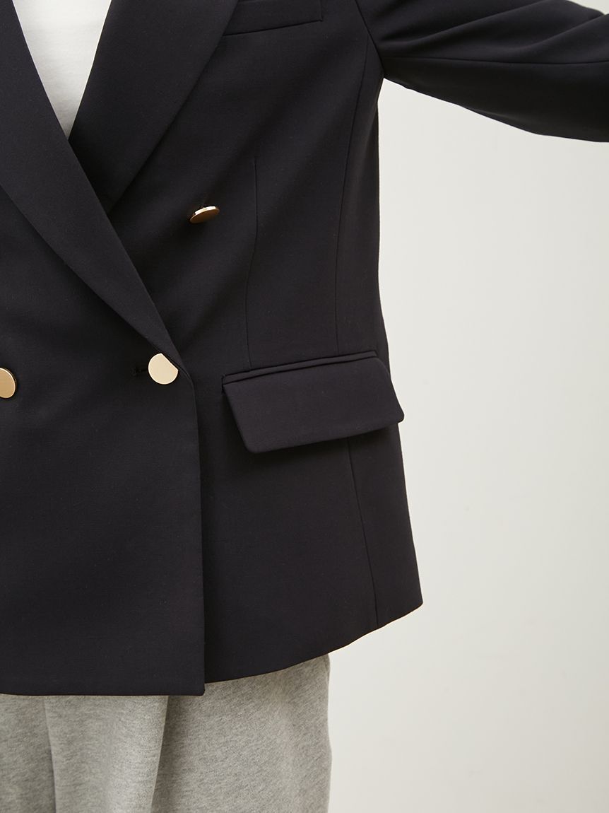 Mila Owen「金釦ダブルブレストブレザー」|テーラードジャケット|