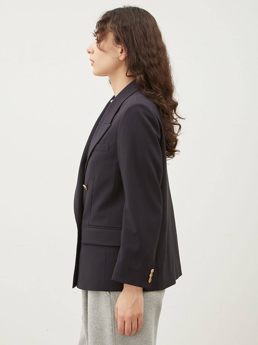 Mila Owen「金釦ダブルブレストブレザー」|テーラードジャケット|