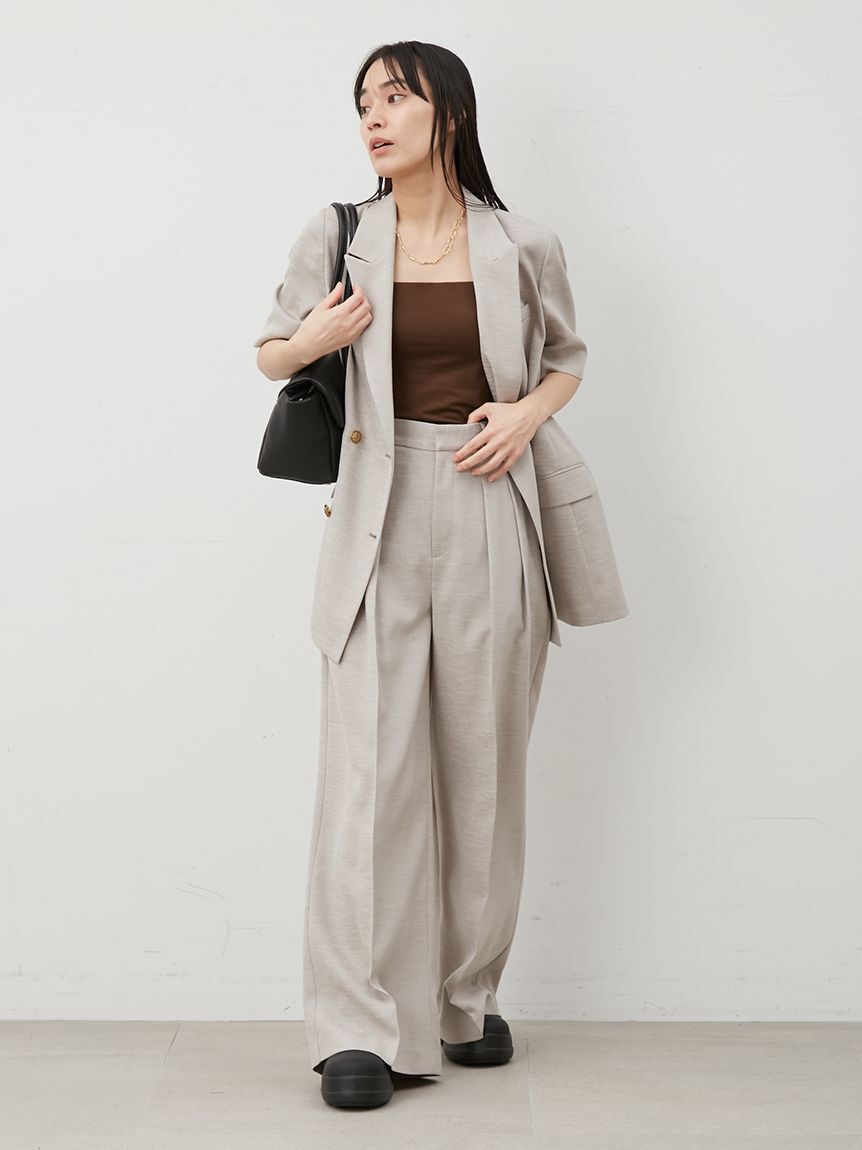 Mila Owen「ストラップ付カップインチューブトップ」|ベスト・ジレ|