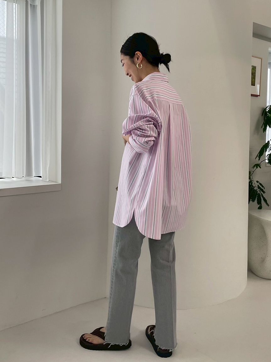 Mila Owen「裾段差テーパードデニムパンツ」|デニム|