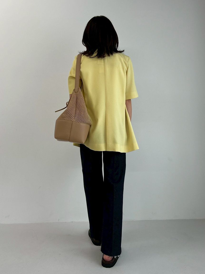 Mila Owen「裾段差テーパードデニムパンツ」|デニム|