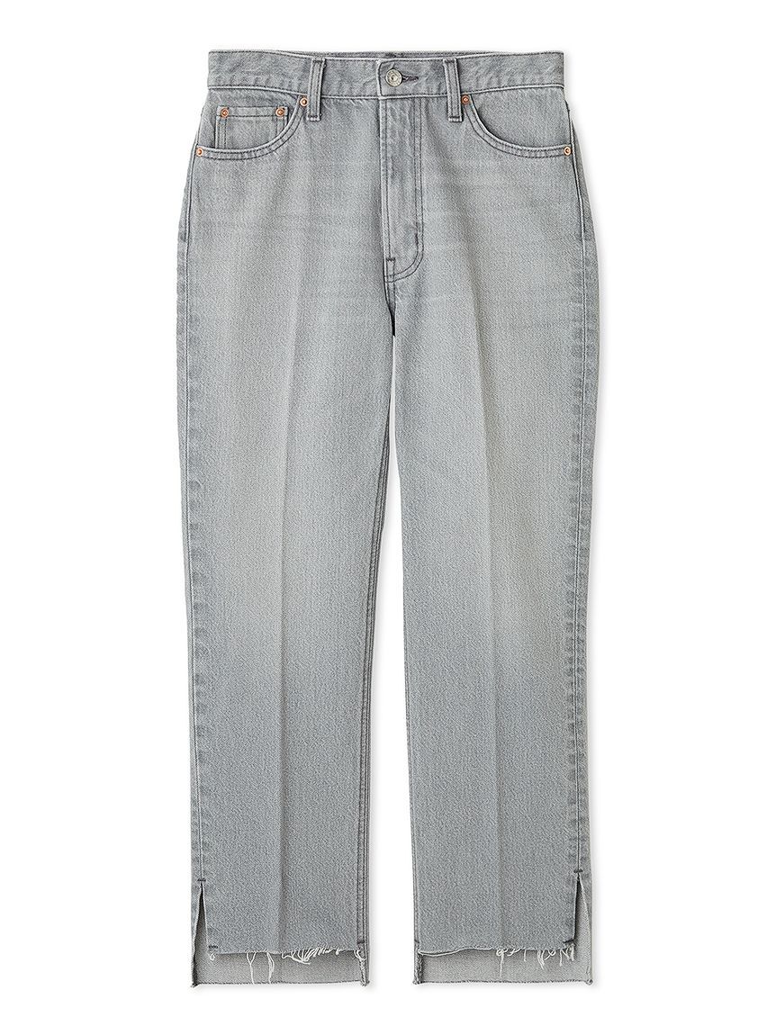 Mila Owen「裾段差テーパードデニムパンツ」|デニム|