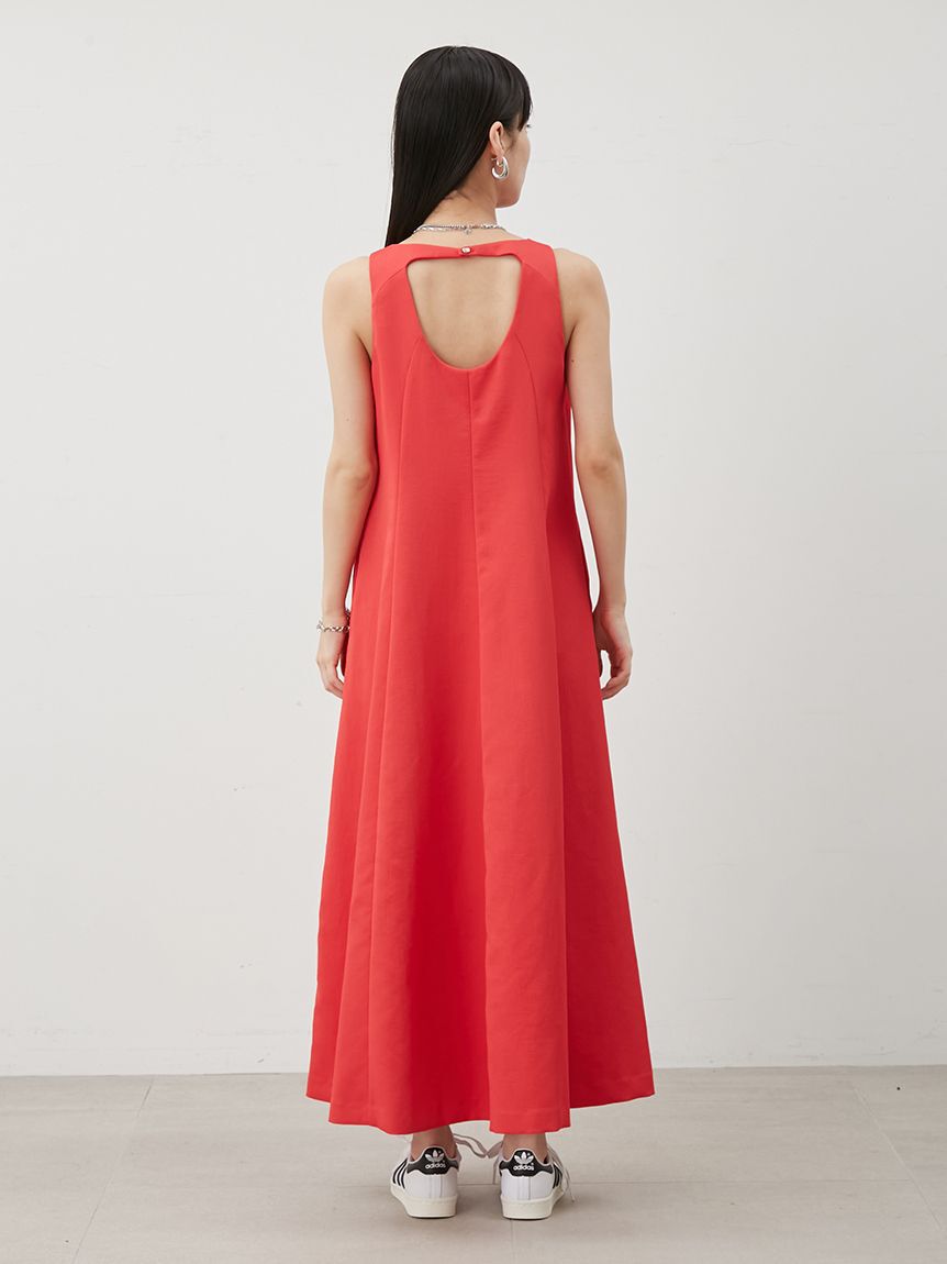 Mila Owen「ドライタッチサテンソリッドワンピース」|ワンピース|