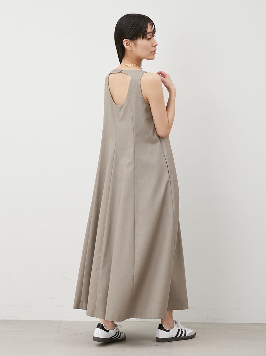 Mila Owen「ドライタッチサテンソリッドワンピース」|ワンピース|