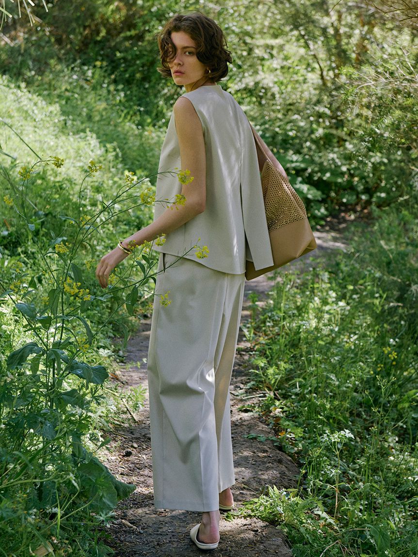 Mila Owen「【セットアイテム】ノースリトップスワイドパンツSET UP」|ワンピース|