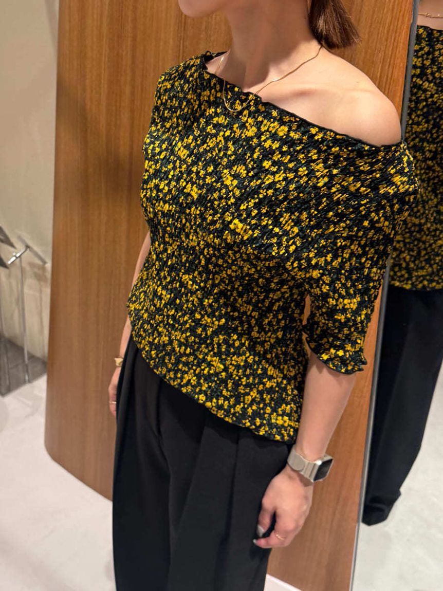 Mila Owen「シャーリングブラウス」|シャツ・ブラウス|