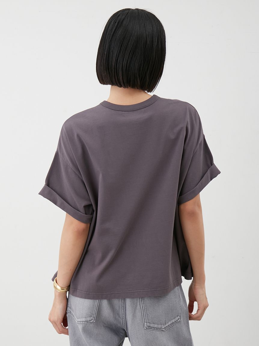 Mila Owen「短丈ワイドグラフィックTシャツ」|Tシャツ・カットソー|