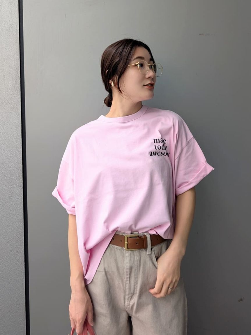 Mila Owen「短丈ワイドグラフィックTシャツ」|Tシャツ・カットソー|PNK
