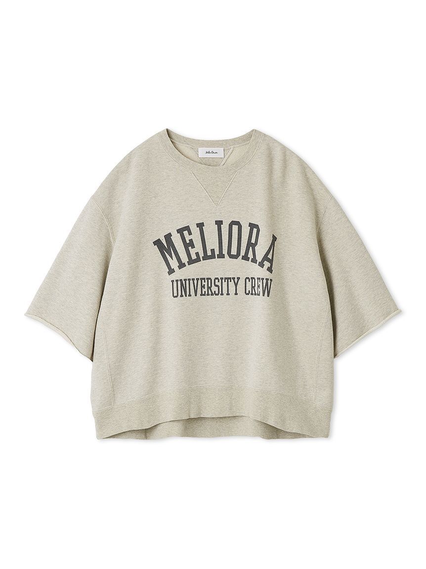 Mila Owen「【セットアップ対応】半袖コットンスウェットプルオーバー」|スウェット・ジャージ|