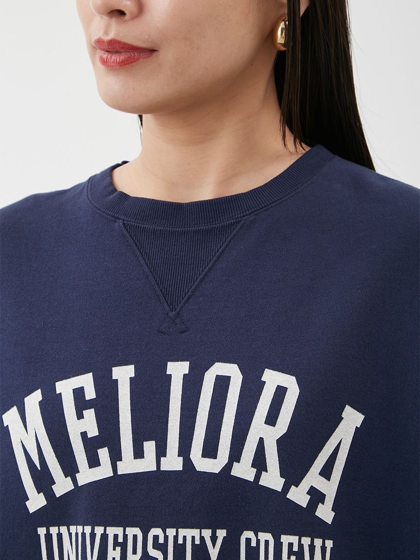 Mila Owen「【セットアップ対応】半袖コットンスウェットプルオーバー」|スウェット・ジャージ|