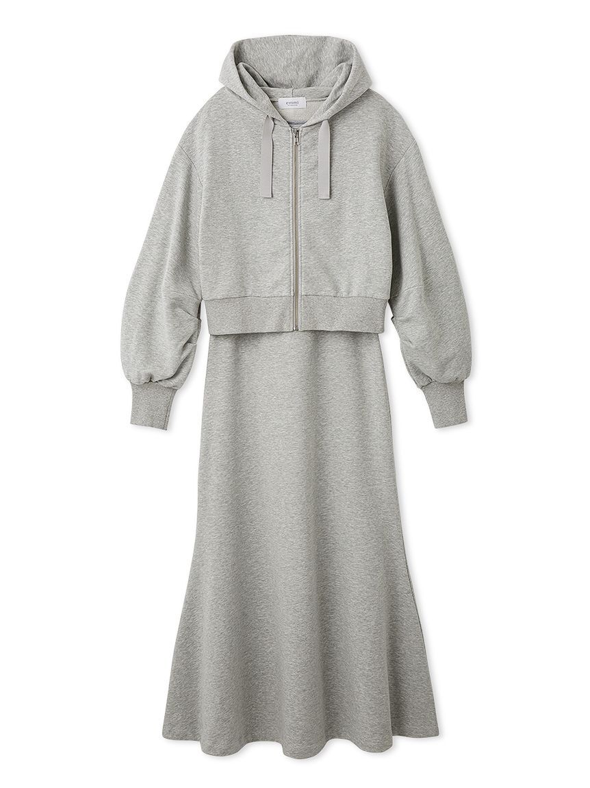 emmi atelier「裏毛フーディー&times;ワンピースセット」|ワンピース|