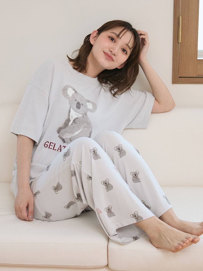 gelato pique「【接触冷感】コアラ柄ロングパンツ」|ルームウェア|
