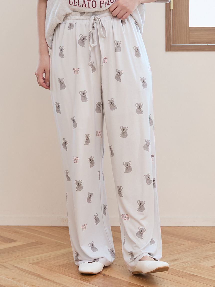 gelato pique「【接触冷感】コアラ柄ロングパンツ」|ルームウェア|