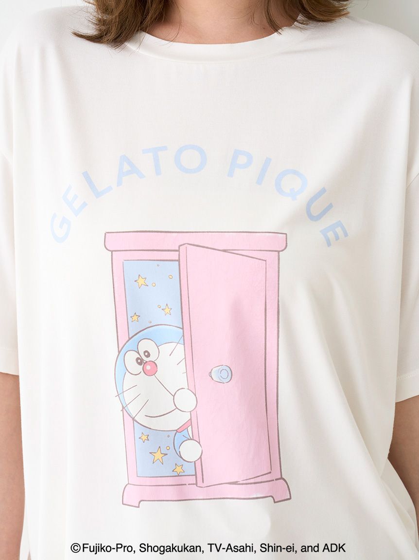 gelato pique「【ドラえもん】【レディース】ワンポイントTシャツ」|ルームウェア|