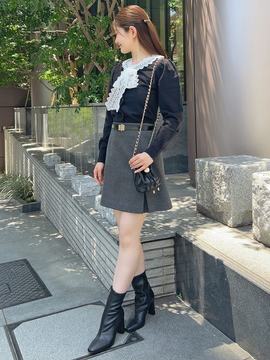 SNIDEL「ベルト付きボックスミニスカショ」|その他|