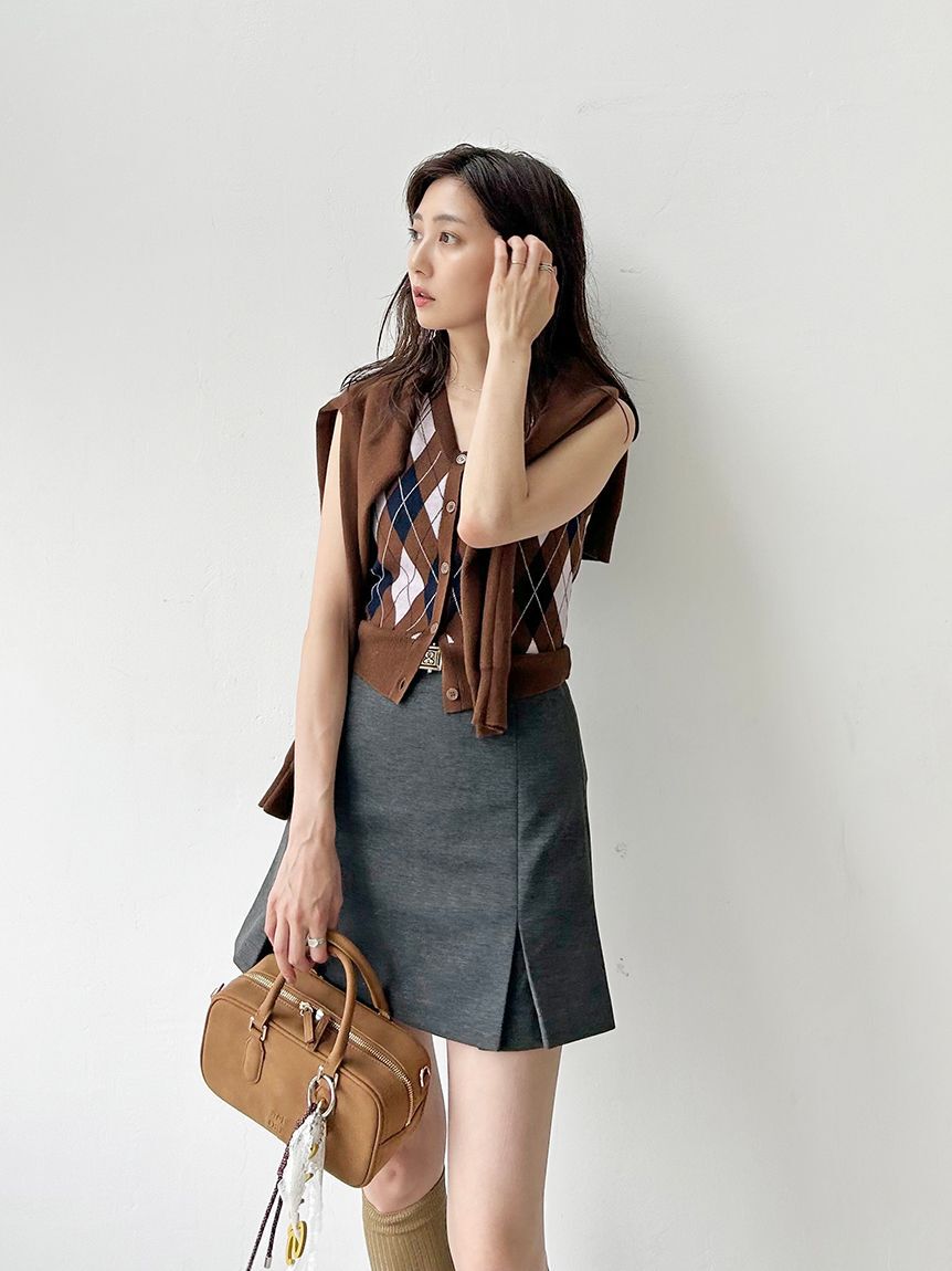 SNIDEL「ベルト付きボックスミニスカショ」|その他|