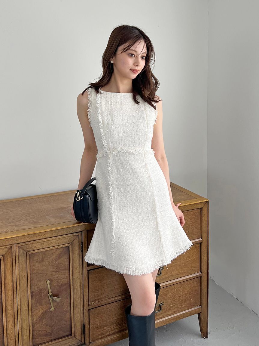 SNIDEL「ツイードミニワンピース」|ワンピース|IVR