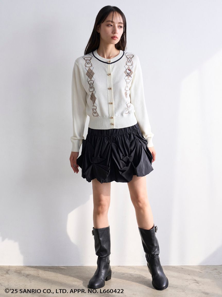 SNIDEL「【HELLO KITTY】アーガイルカーディガン」|カーディガン|