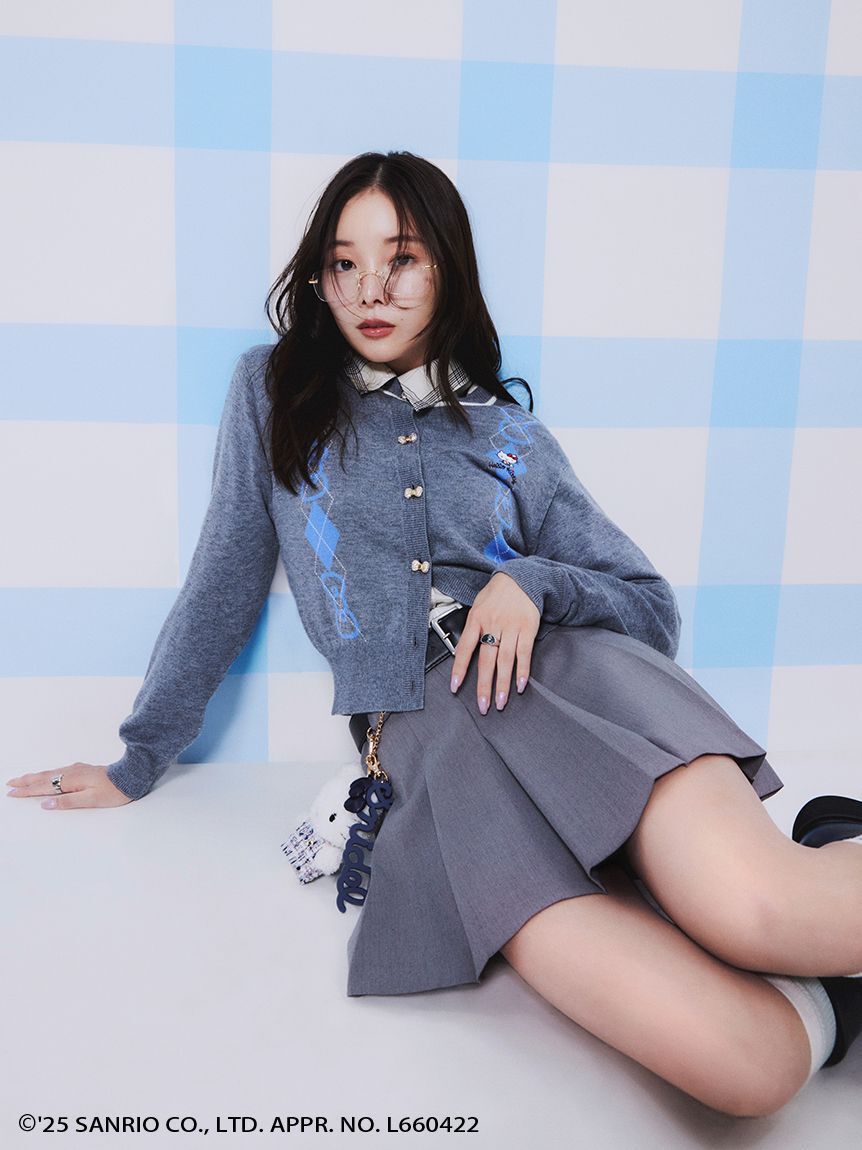 SNIDEL「【HELLO KITTY】アーガイルカーディガン」|カーディガン|