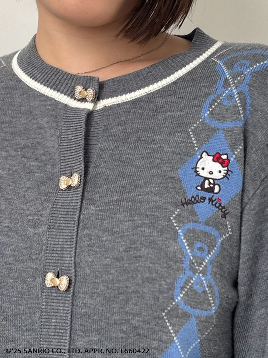 SNIDEL「【HELLO KITTY】アーガイルカーディガン」|カーディガン|
