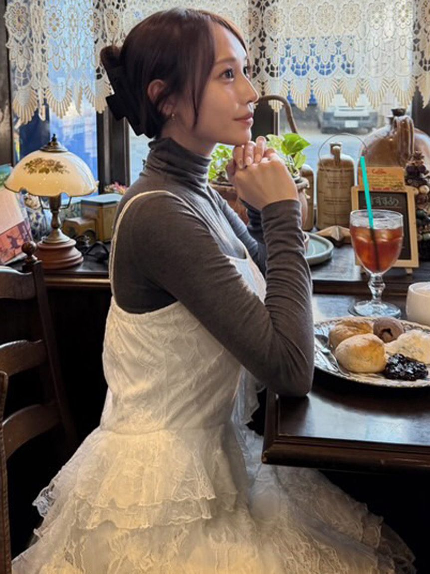 SNIDEL「ラッフルバリエキャミミニワンピース」|ワンピース|