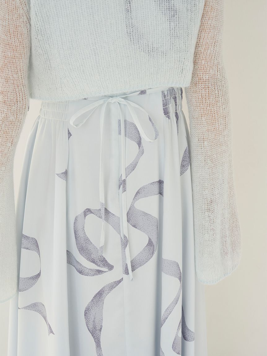 SNIDEL「【WEB限定カラーあり】リボンディテールカーデセットワンピース」|ワンピース|