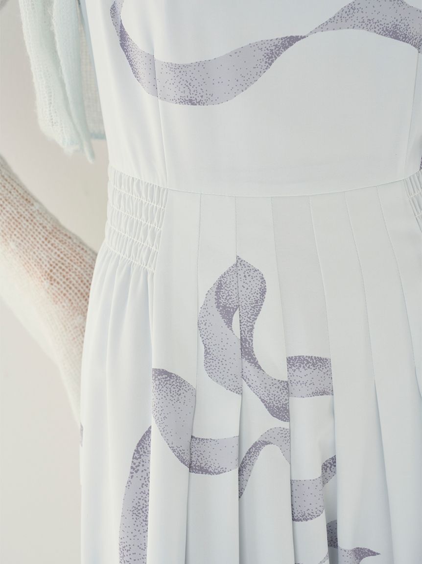 SNIDEL「【WEB限定カラーあり】リボンディテールカーデセットワンピース」|ワンピース|