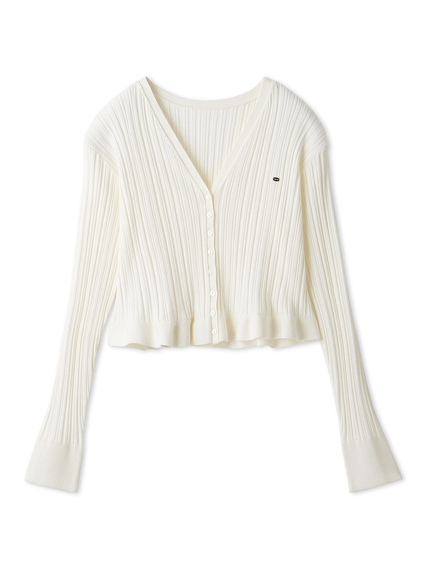 SNIDEL「ヘムフリルランダムリブカーディガン」|カーディガン|OWHT