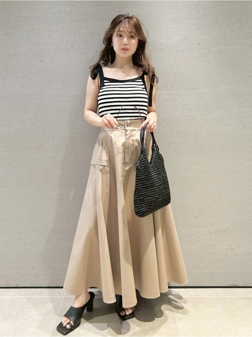 FRAY I.D「【FRAY I.D｜Dickies】チノフレアスカート」|スカート|