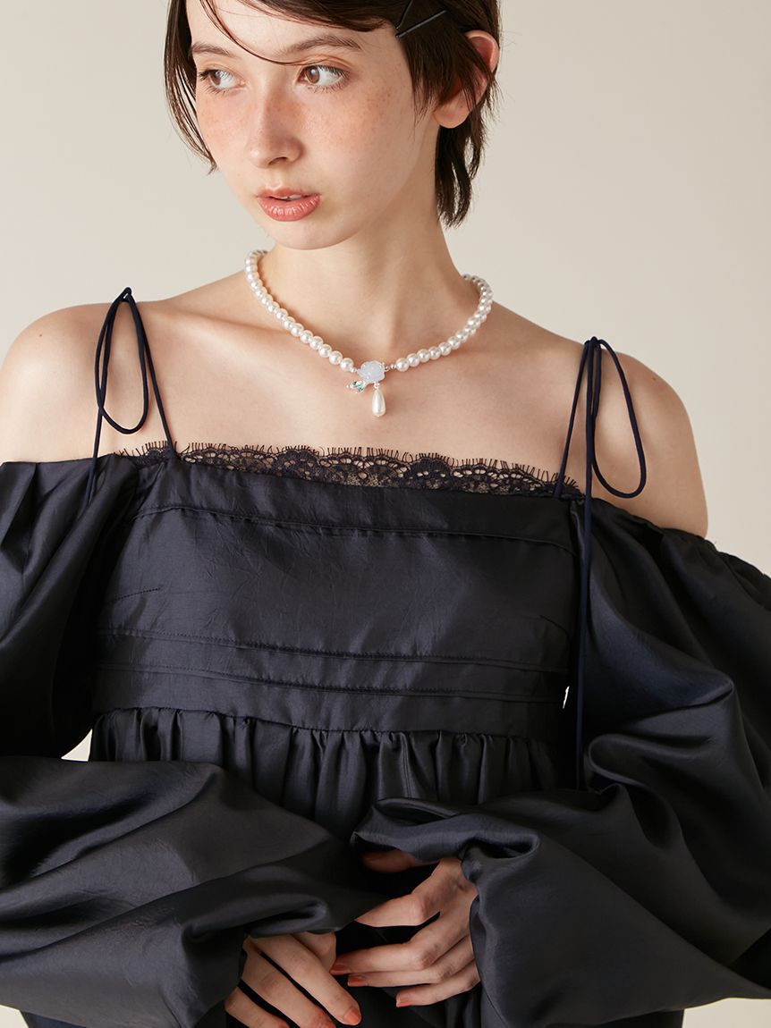 LILY BROWN「バルーンミニドレス」|ワンピース|