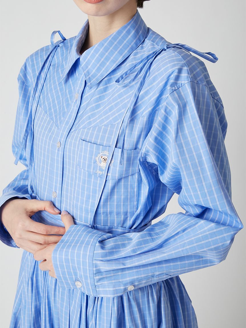 LILY BROWN「２wayボリュームシャツスカート」|スカート|