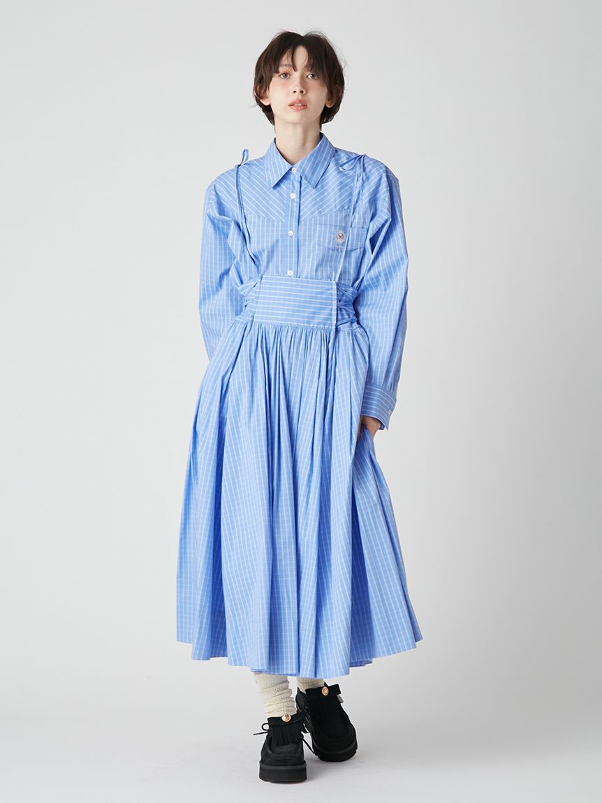 LILY BROWN「２wayボリュームシャツスカート」|スカート|