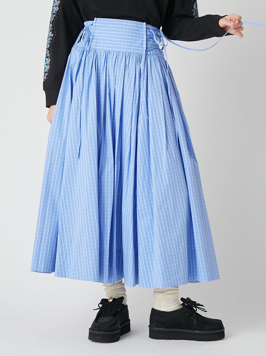 LILY BROWN「２wayボリュームシャツスカート」|スカート|