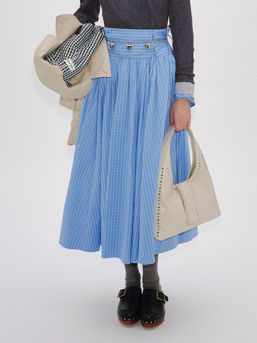 LILY BROWN「２wayボリュームシャツスカート」|スカート|BLU