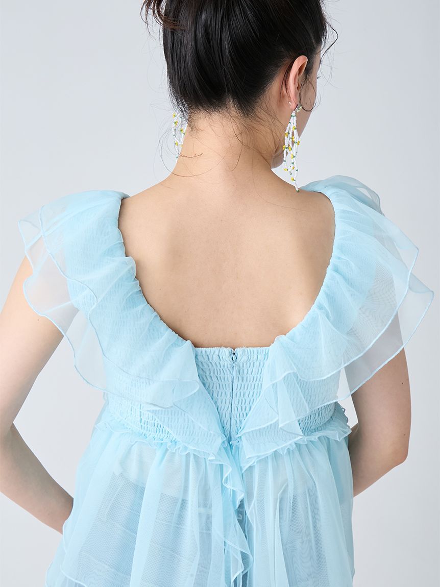 LILY BROWN「パピヨンチュールフリルトップス」|シャツ・ブラウス|
