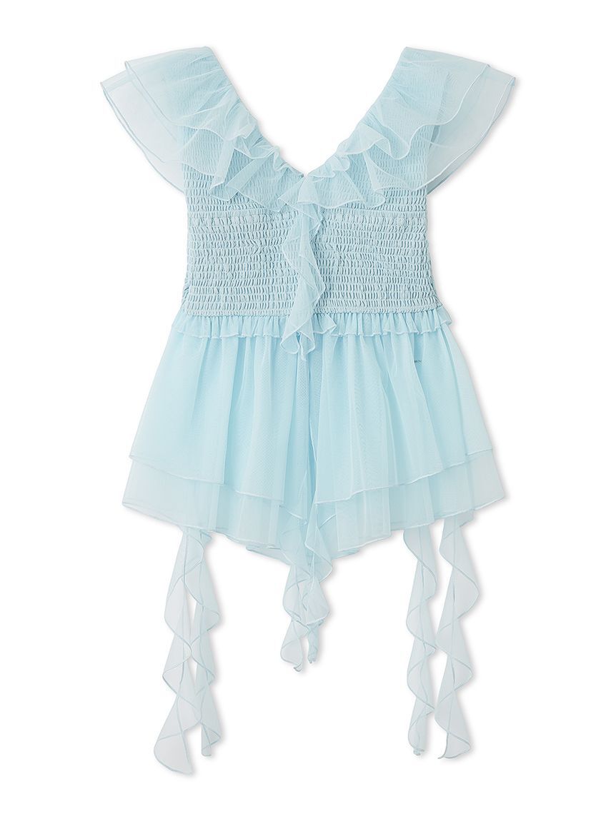 LILY BROWN「パピヨンチュールフリルトップス」|シャツ・ブラウス|